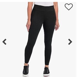Christopher & Banks Purple Leggings with Wide Waistband and Side Pockets
